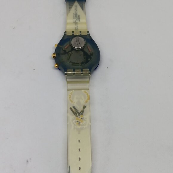 VINTAGE 1995 Swatch Scuba 200 SBZ102 "Nikiphoros" 38mm Swiss Made Watch NOS - Picture 9 of 11